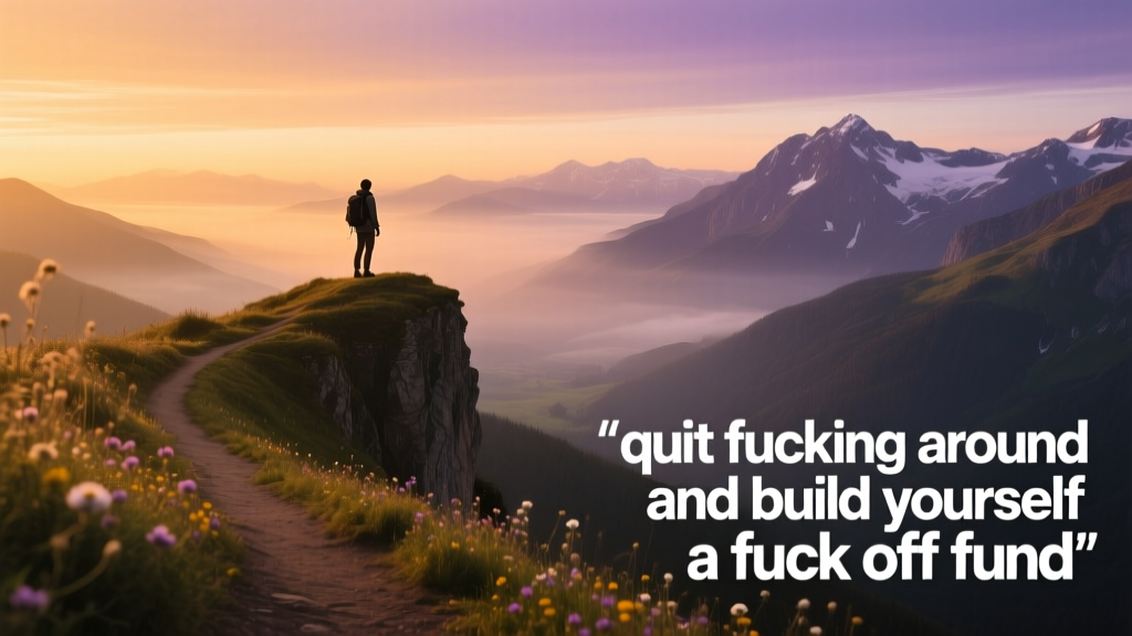 Quit Fucking Around And Build Yourself A Fuck Off Fund