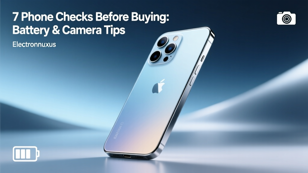 7 Phone Checks Before Buying: Battery & Camera Tips