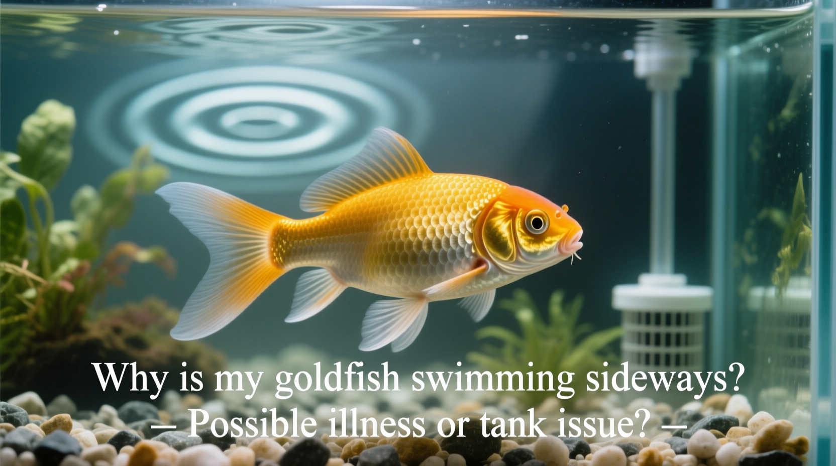 why is my goldfish swimming sideways possible illness or tank issue