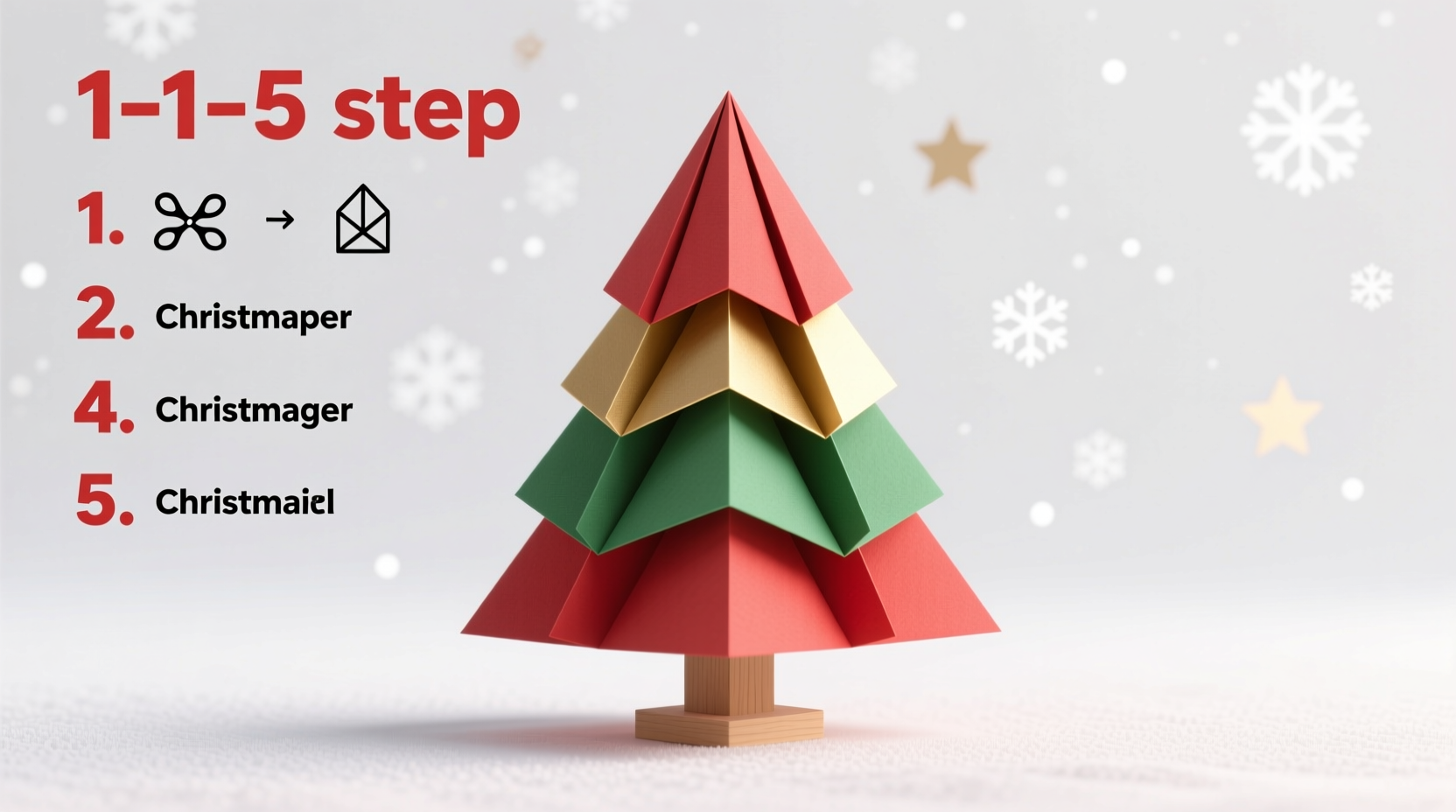 how do you make a paper christmas tree