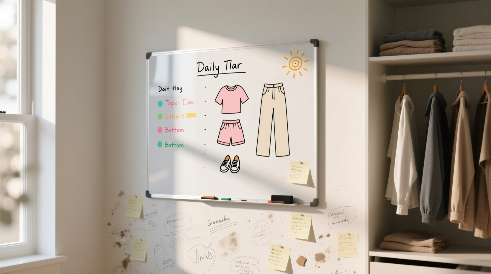 closet whiteboard worth it outfit planning truths