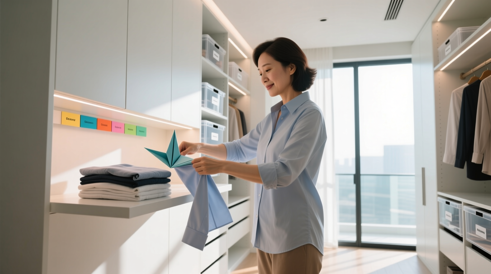closet organization tips origami folding wins