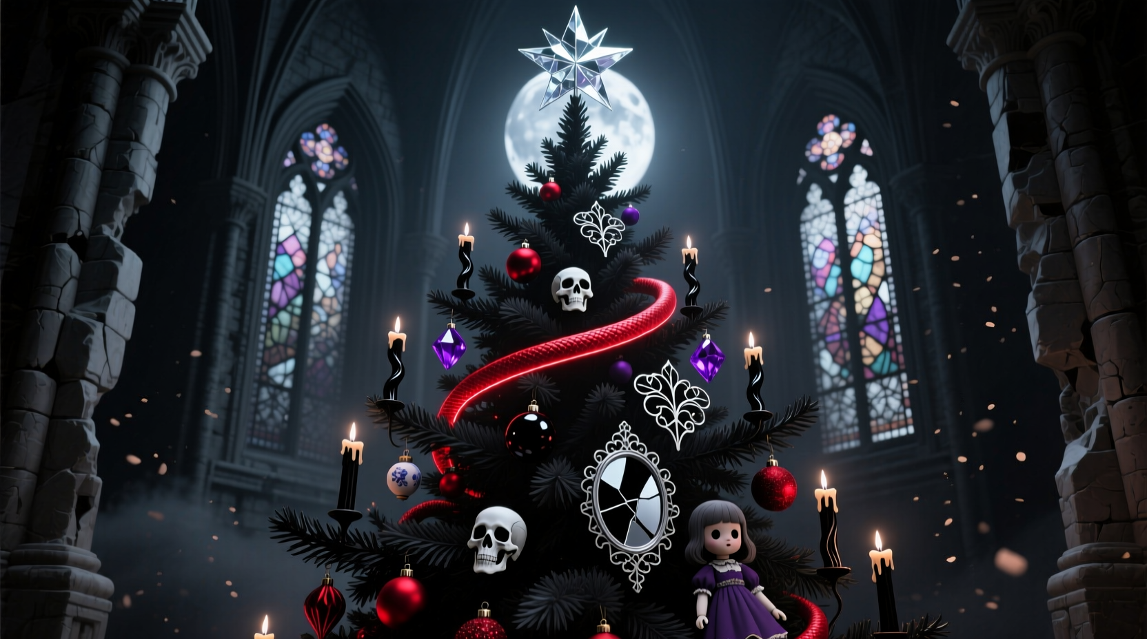 how to create a goth christmas tree with dark elegance and flair