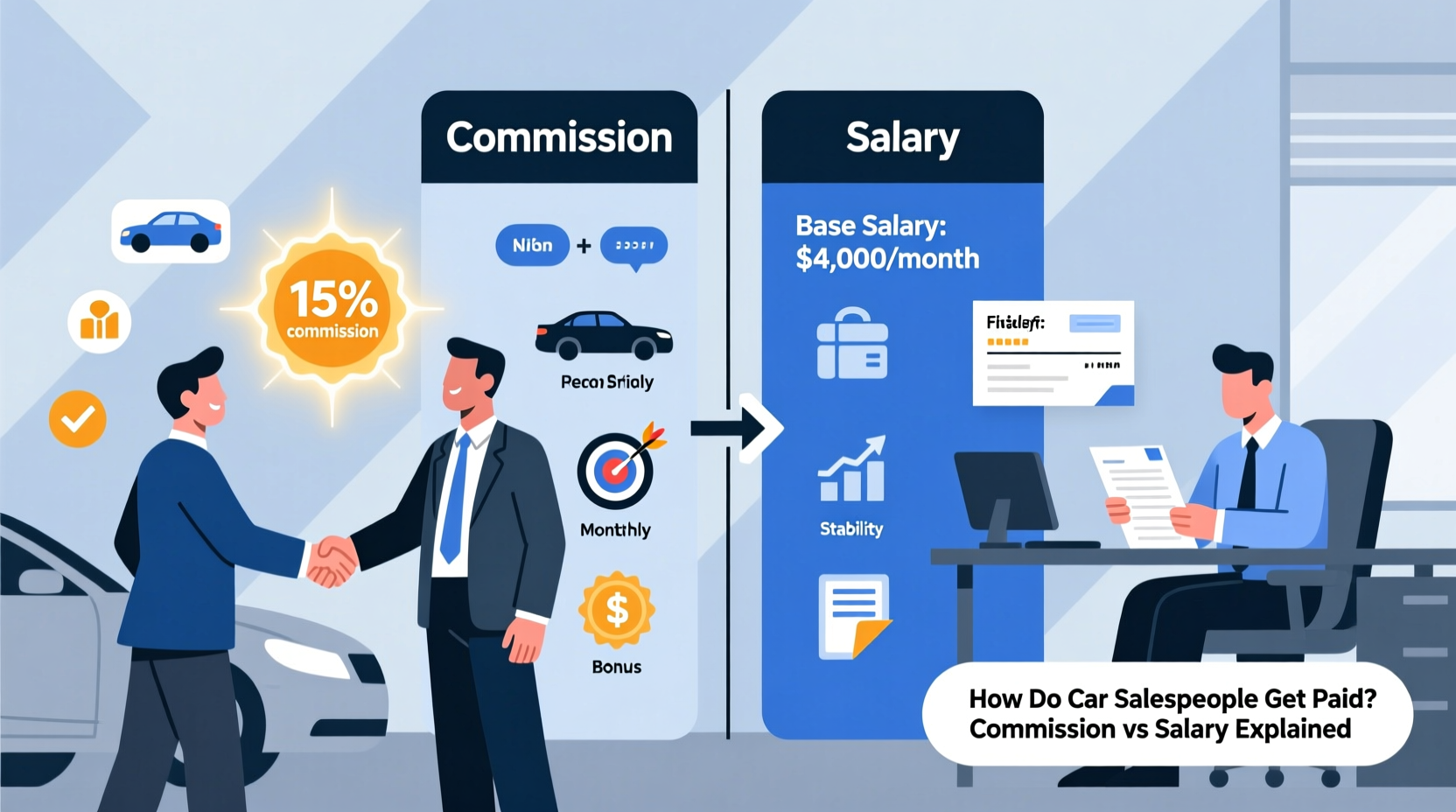how do car salespeople get paid