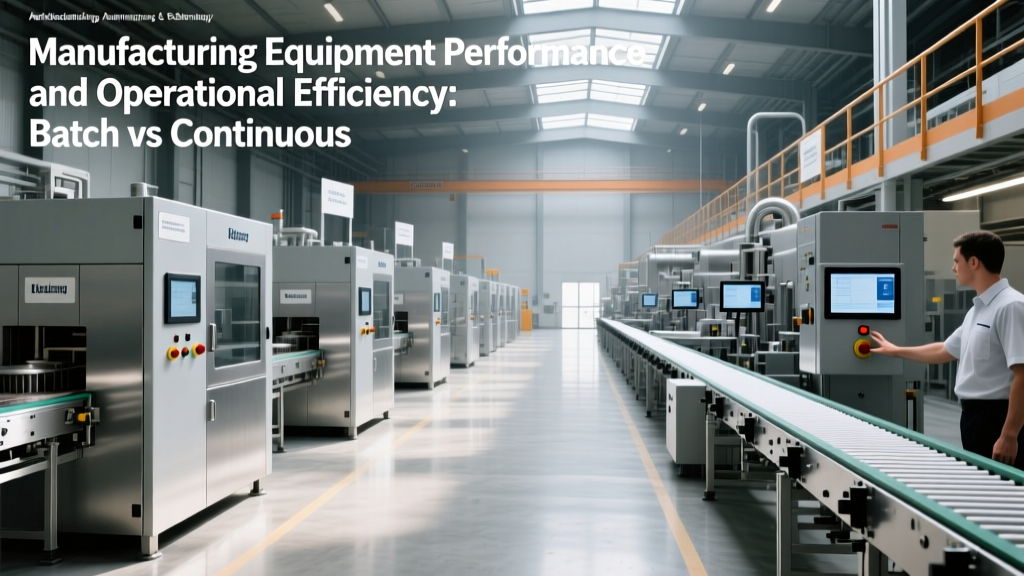 Manufacturing Equipment Performance and Operational Efficiency: Batch vs Continuous