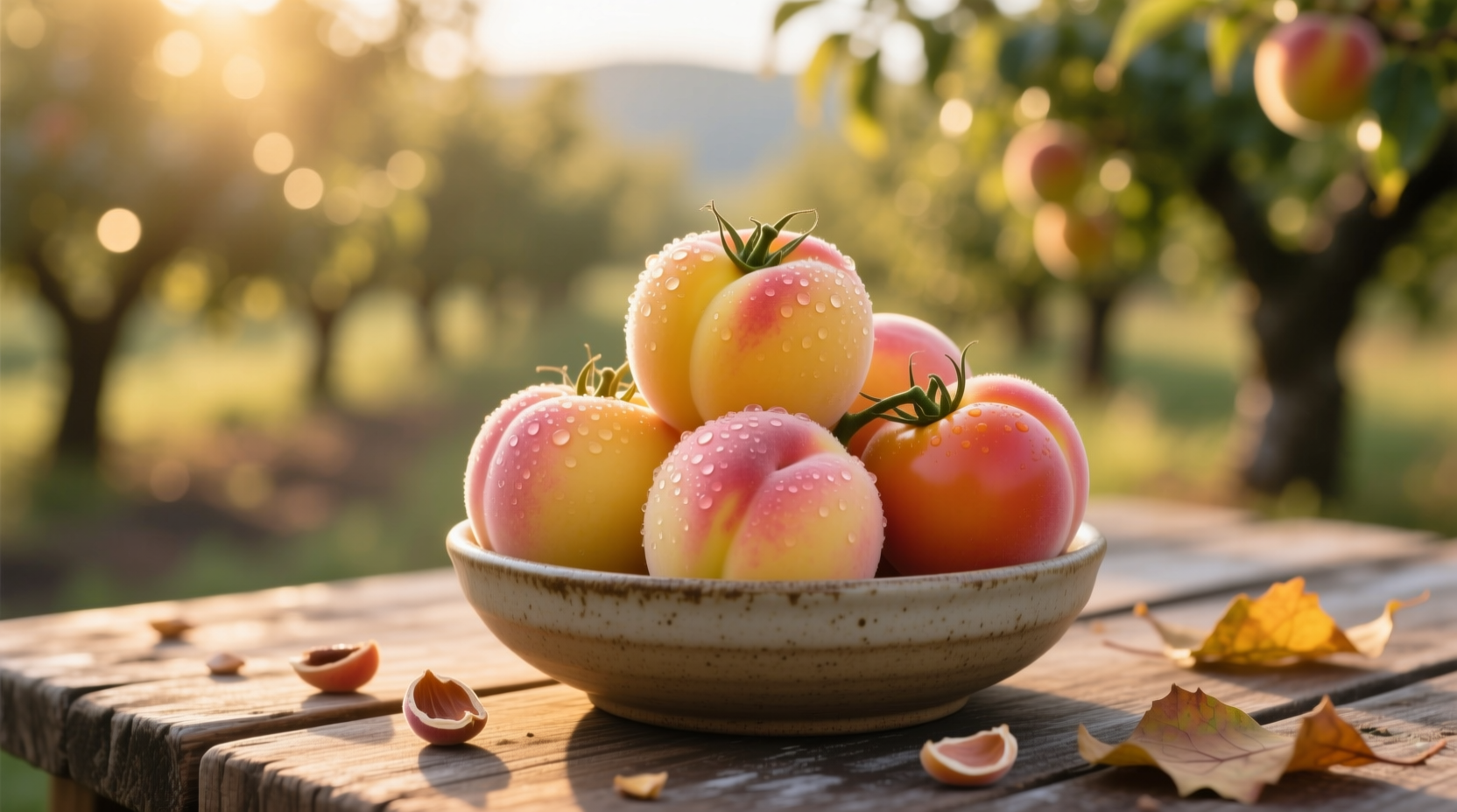 swap tomatoes for peaches and make a blp