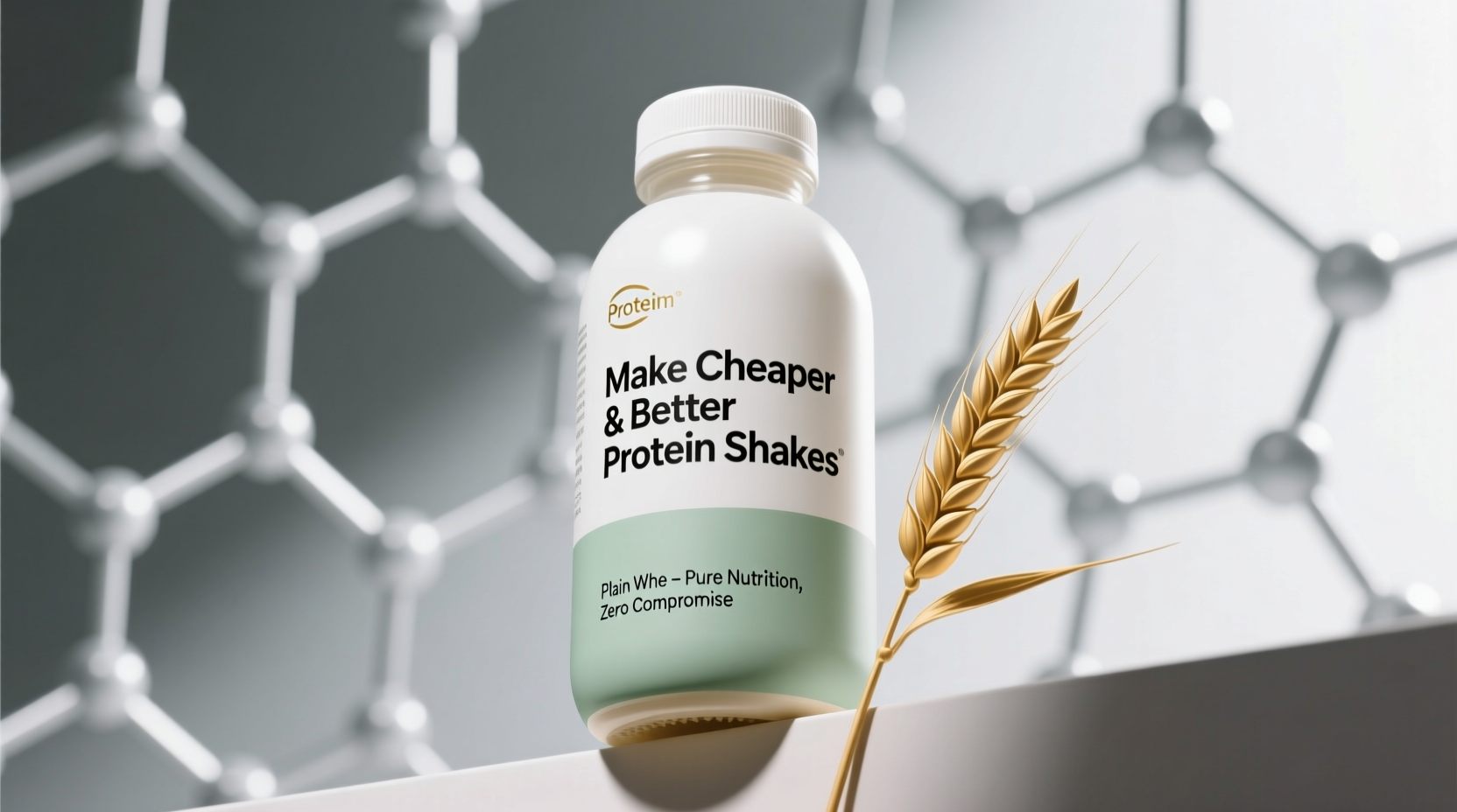make cheaper and better protein shakes with plain whe