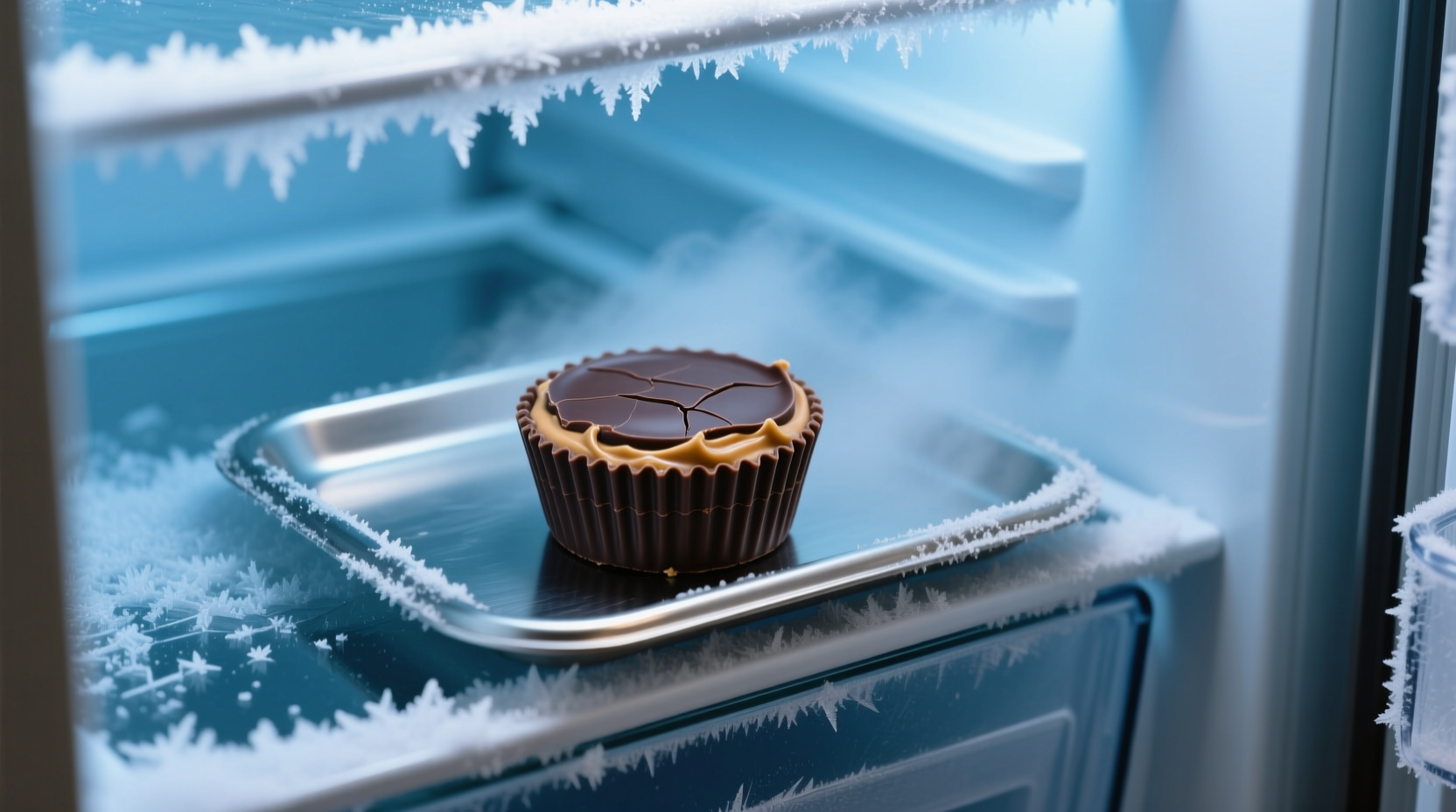 make a quick peanut butter cup in your freezer