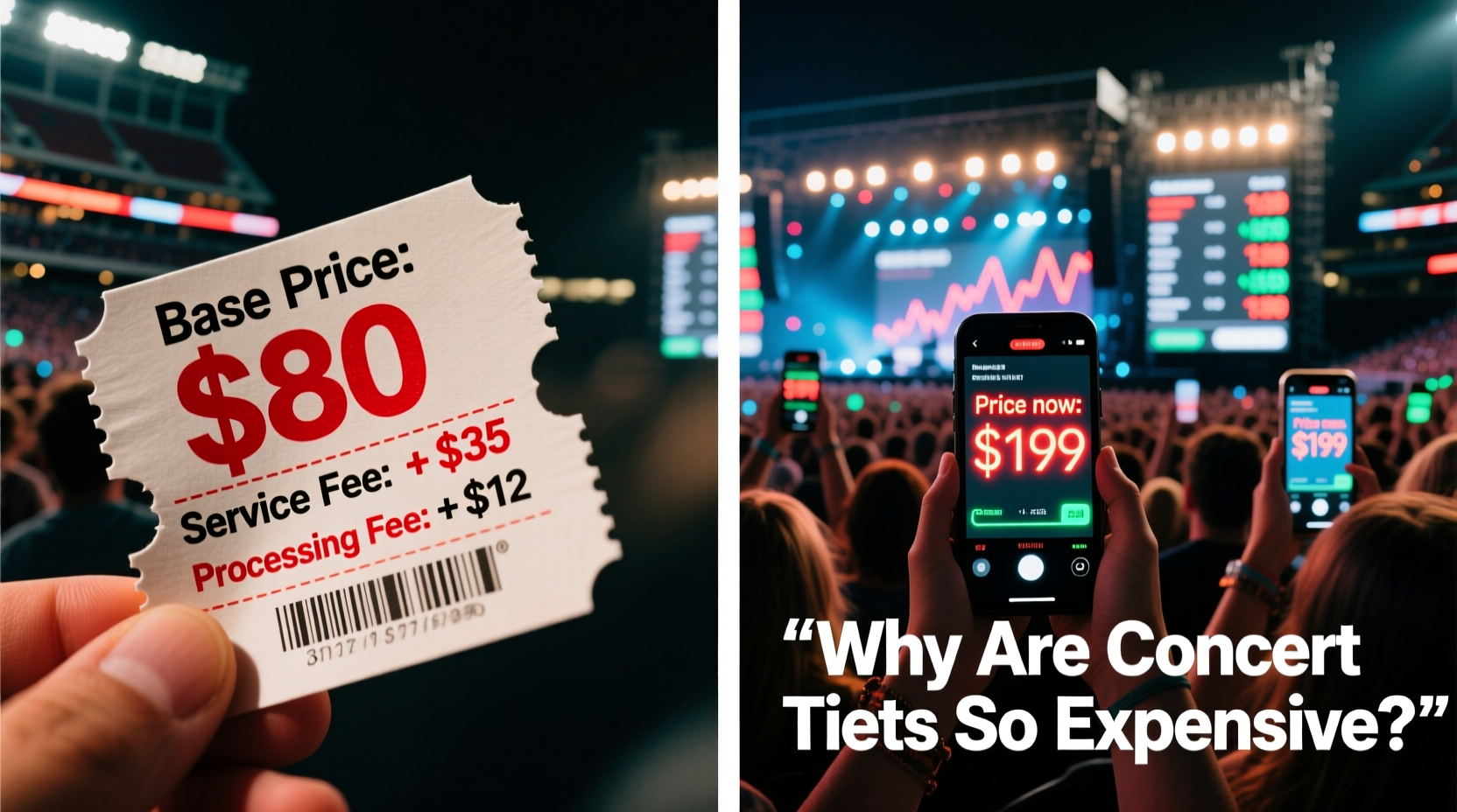 why are concert tickets so expensive now hidden fees and dynamic pricing
