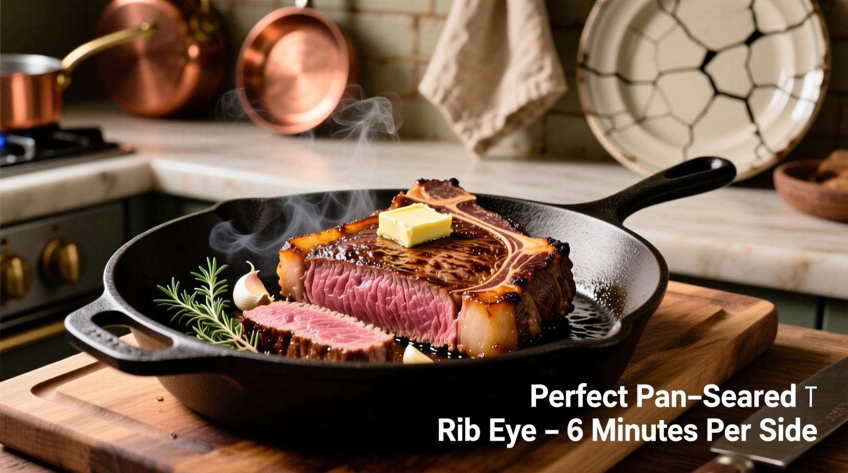 how to cook rib eye steak in a frying pan