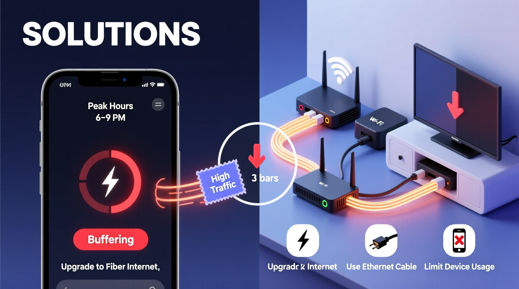 why does my tv buffer during peak hours and how to improve streaming instantly