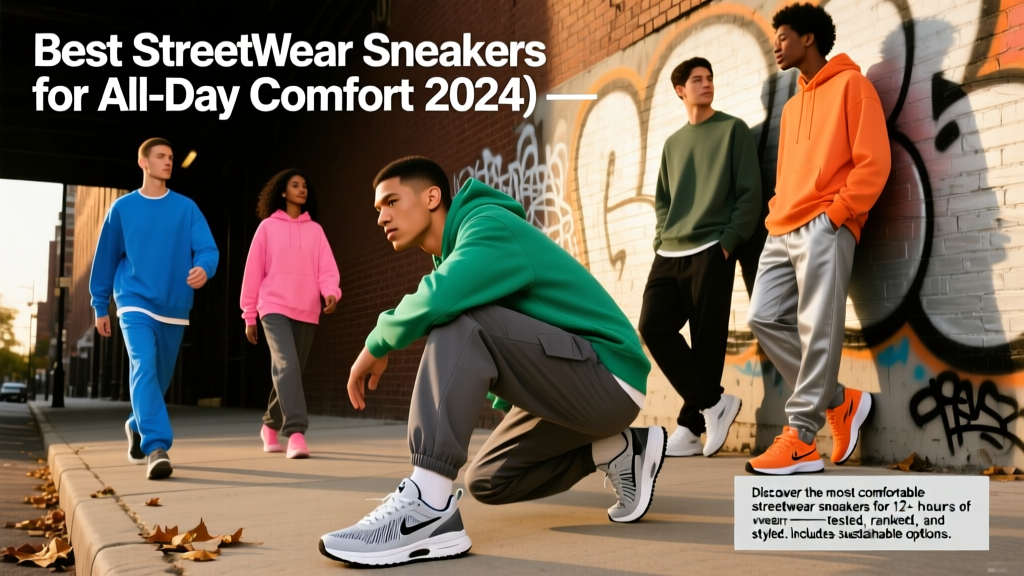 Best Streetwear Sneakers for All-Day Comfort (2024)