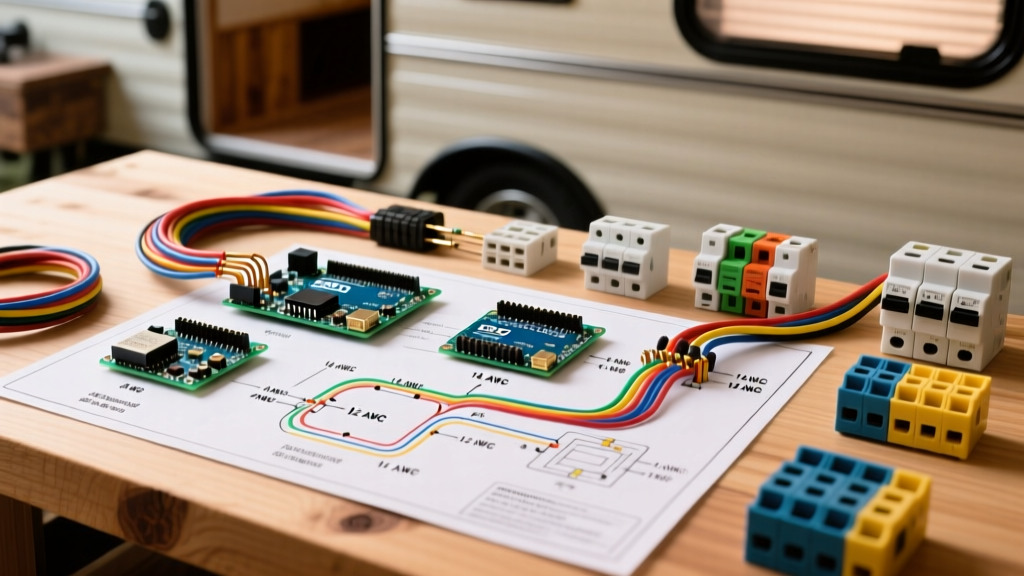 Code-Compliant Wiring Diagram for a Camper Trailer Setup