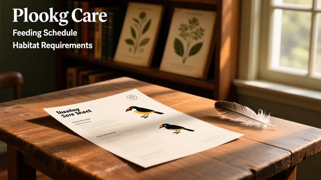 Small Hookbill Care Sheet