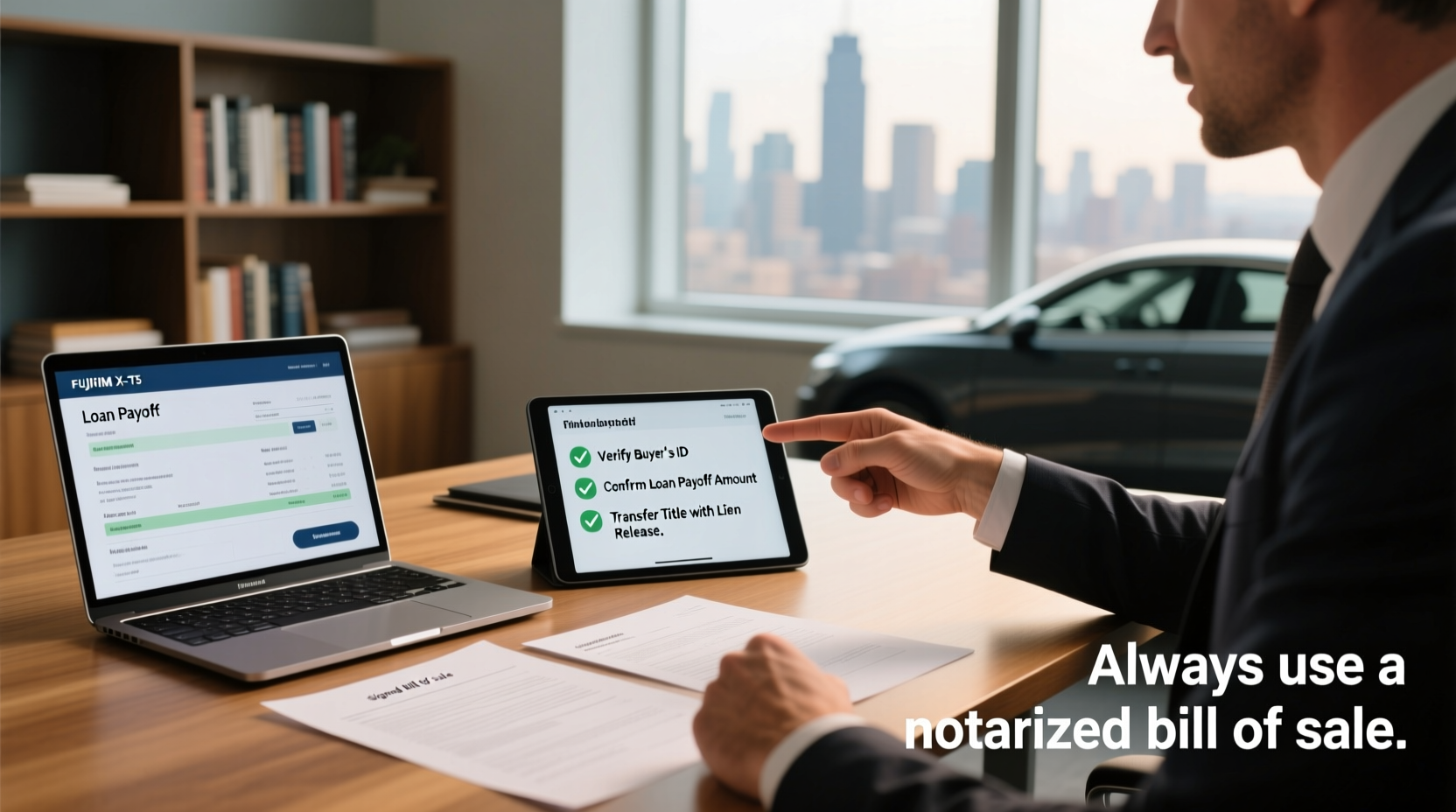 how to sell a financed car to a private party