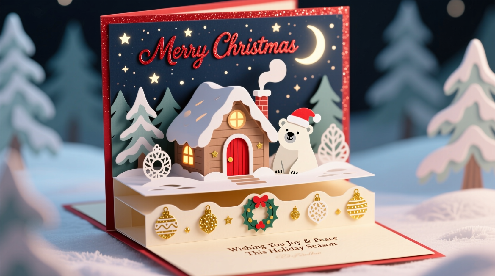 how to make a christmas card pop up