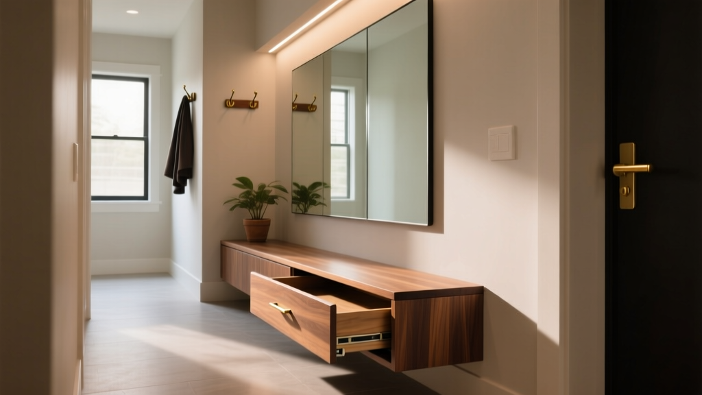 Slim Hallway Bench: Smart Storage Solutions