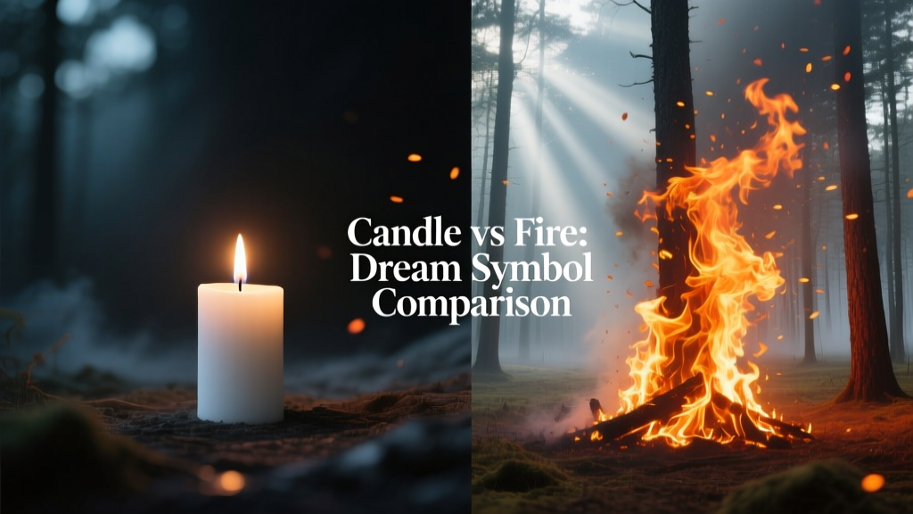Candle vs Fire: Dream Symbol Comparison