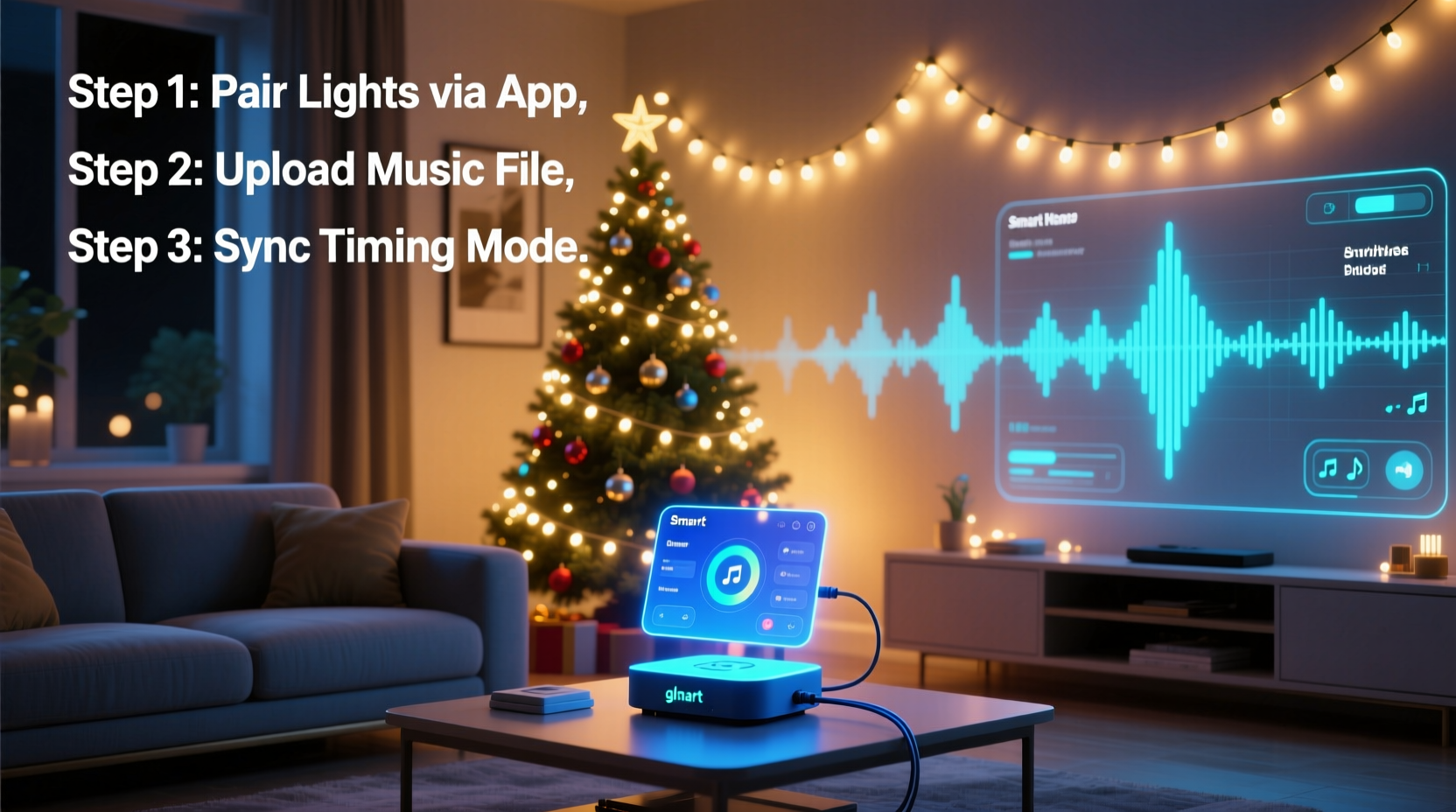 how to sync christmas lights with music using smart home tech in 2025