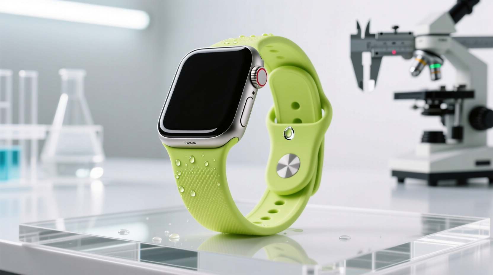 how to clean a fluoroelastomer smartwatch strap