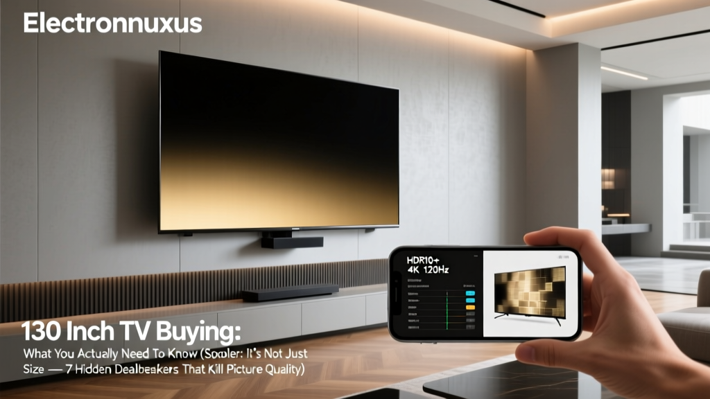 130 Inch TV Buying: What You Actually Need To Know (Spoiler: It’s Not Just Size — 7 Hidden Dealbreakers That Kill Picture Quality)