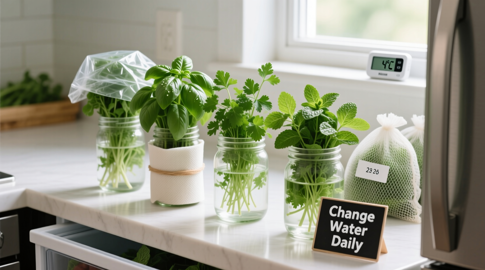 best practices for storing fresh herbs to extend shelf life