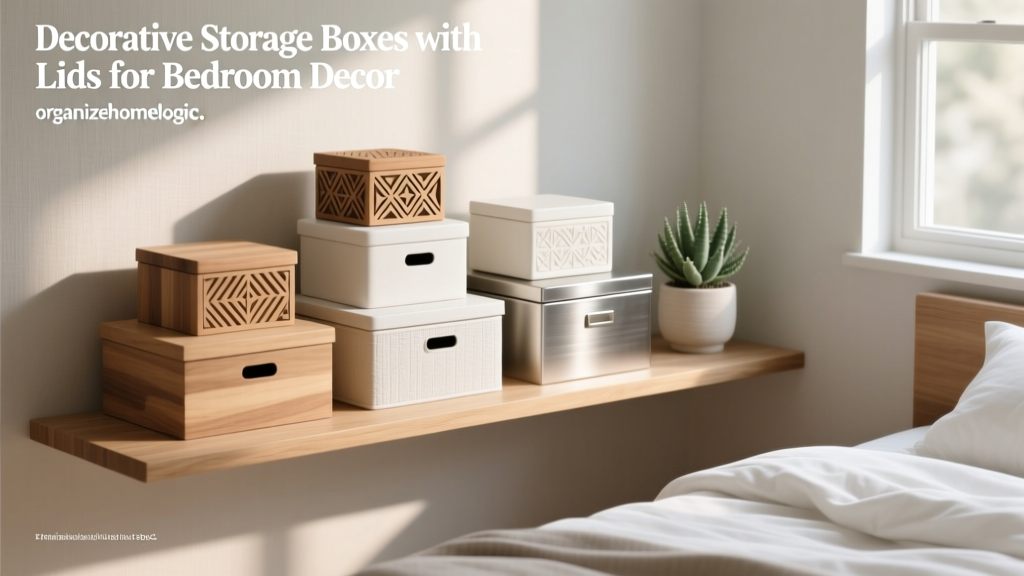 Decorative Storage Boxes with Lids for Bedroom Decor