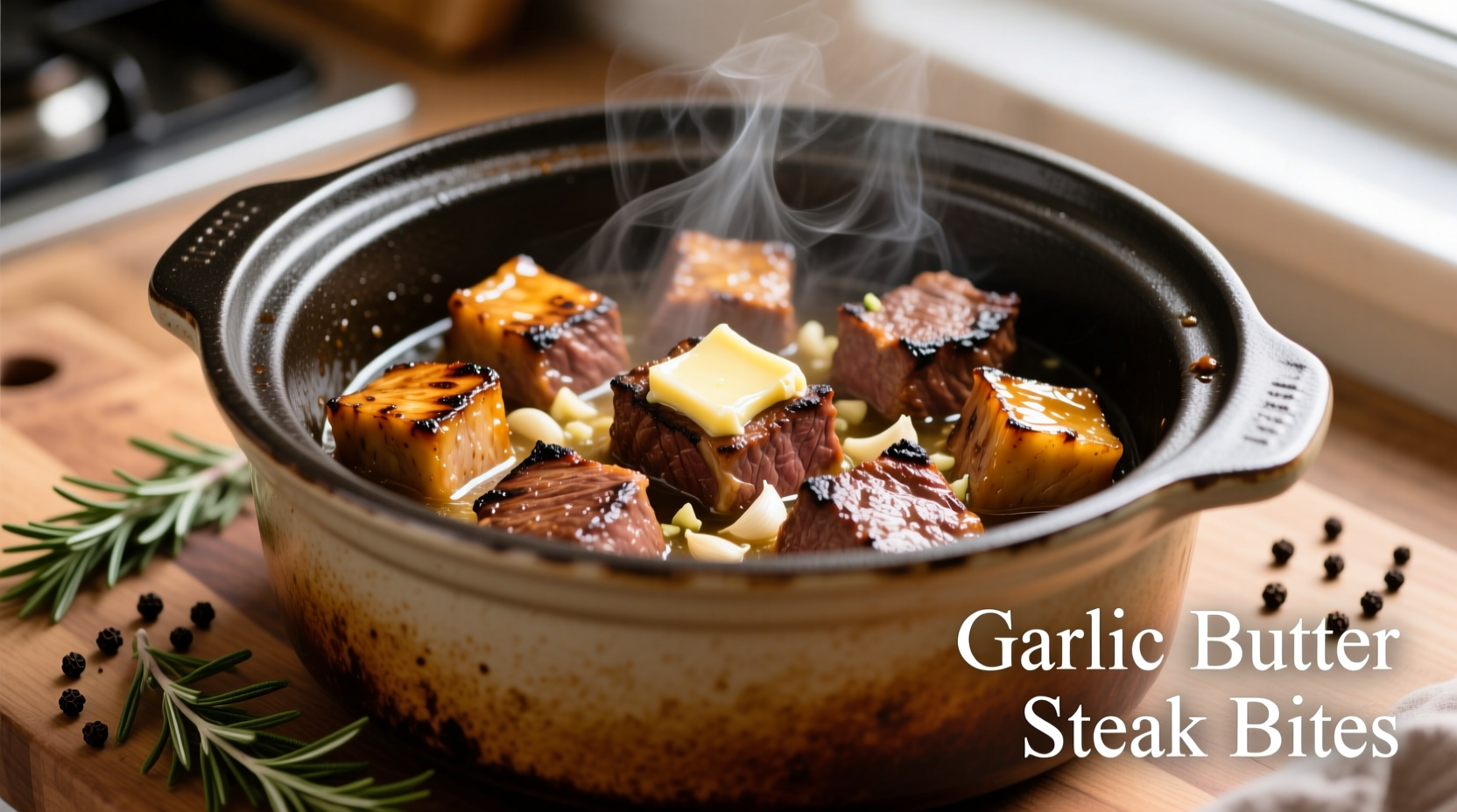 Perfect Crockpot Garlic Butter Steak Bites Recipe