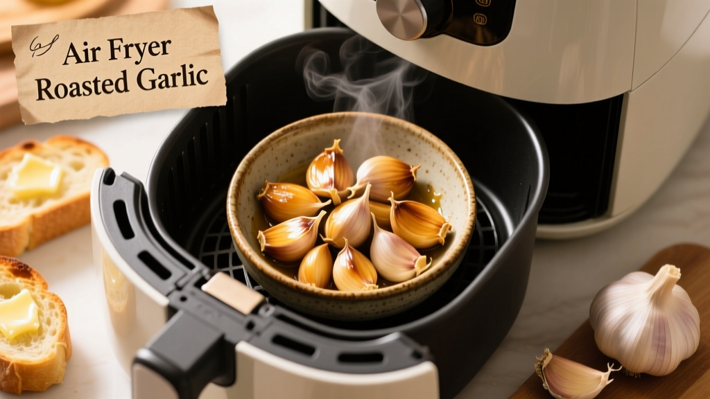 Air Fryer Roasted Garlic for Perfect Garlic Bread
