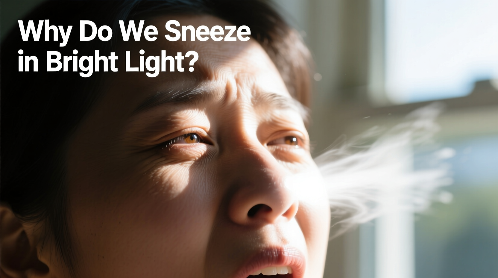 why do people sneeze when looking at bright lights the photic reflex