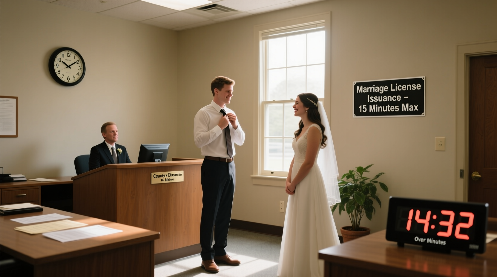 how long is a courthouse wedding