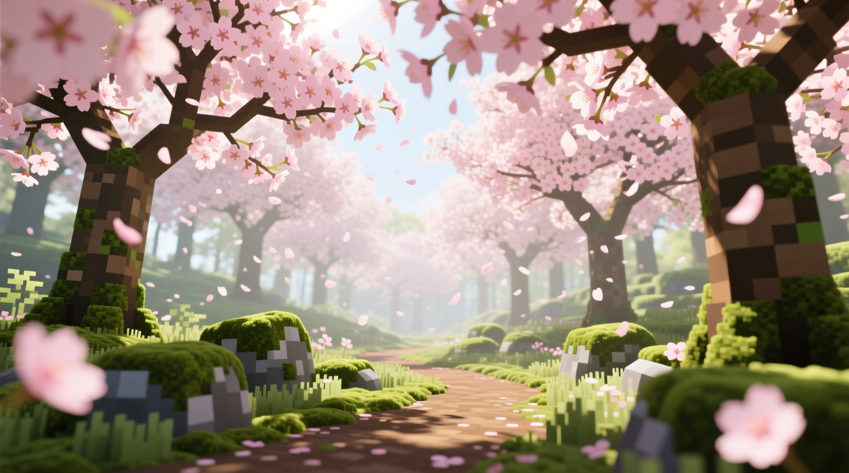 how to test minecrafts new cherry blossoms before every