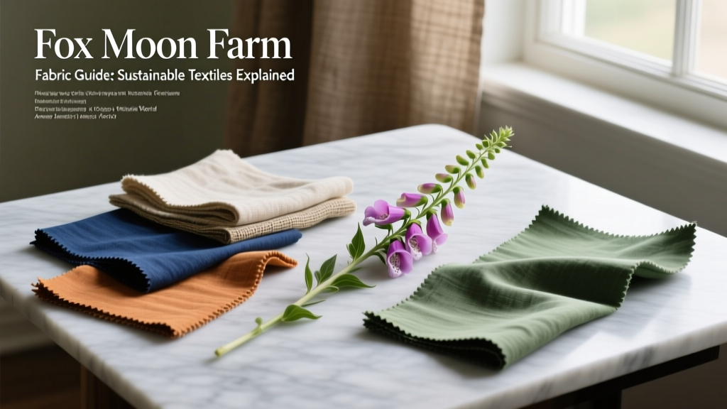 Fox Moon Farm Fabric Guide: Sustainable Textiles Explained
