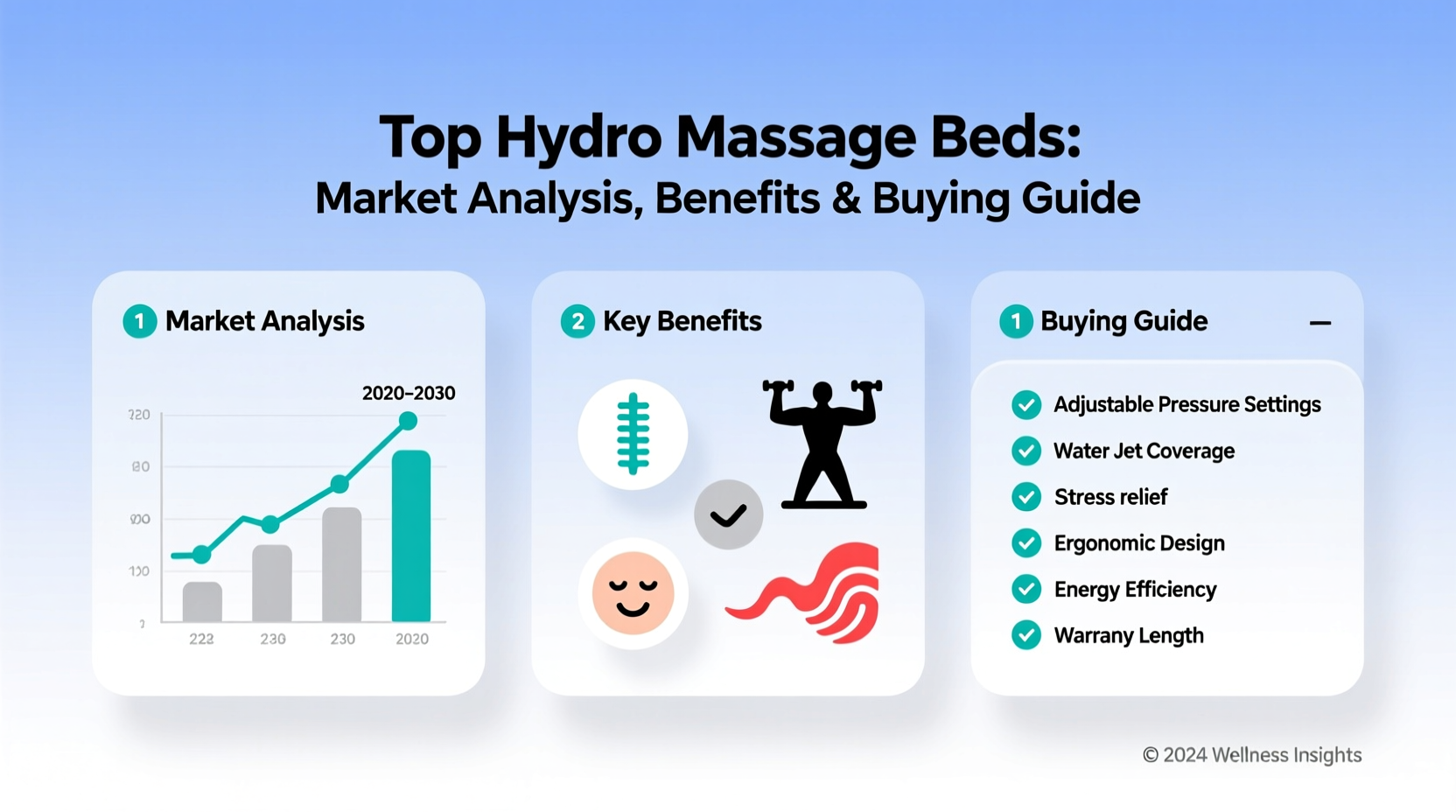 best selling hydro massage bed