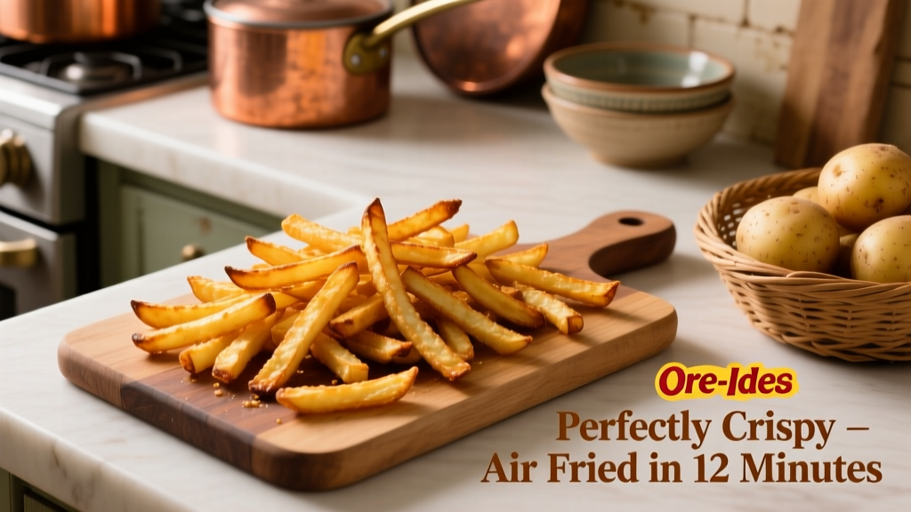 Air Fry Ore-Ida Golden Shoestrings Perfectly