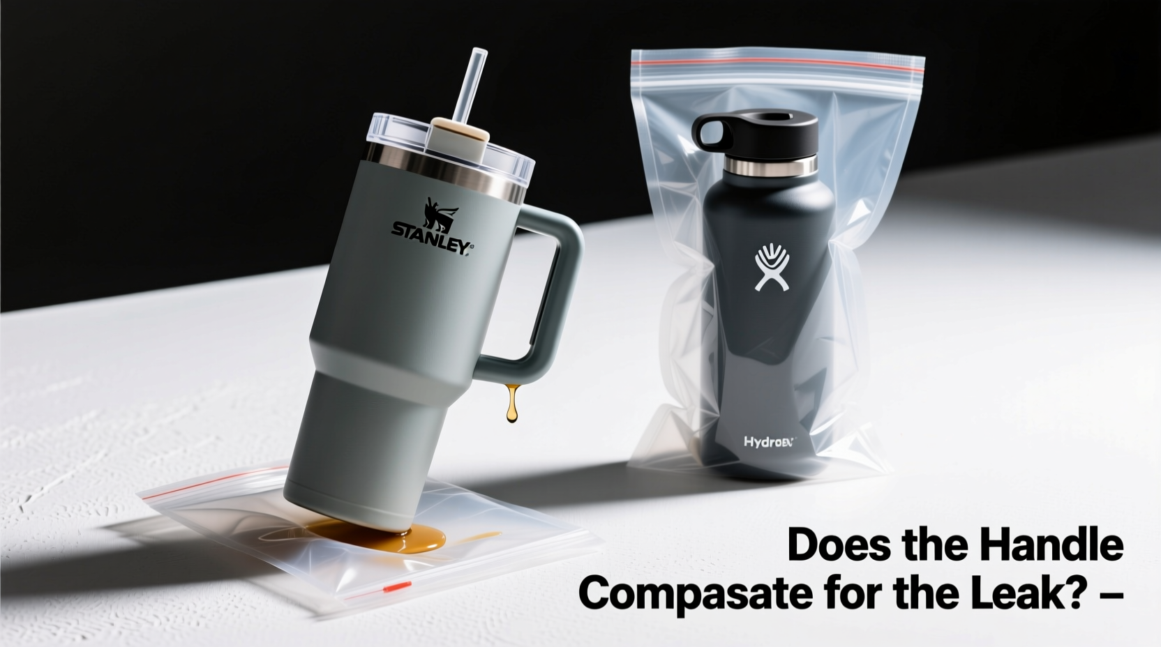 stanley cup vs hydro flask does the handle make up for the leaks in bags