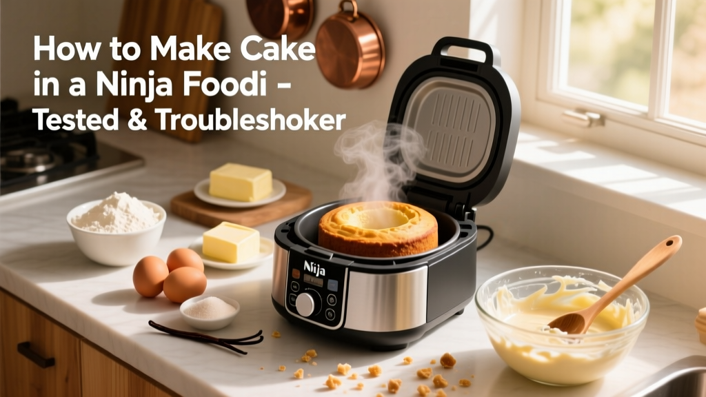How to Make Cake in a Ninja Foodi (Tested & Troubleshooter)