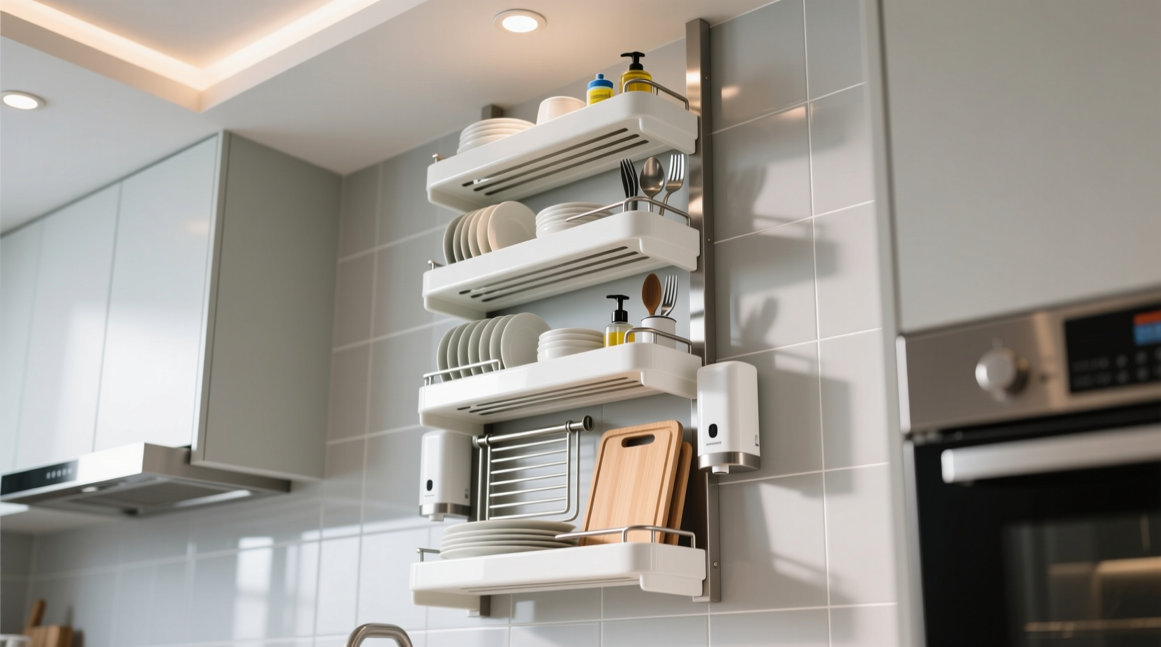 vertical storage save shortcuts and washing dishes