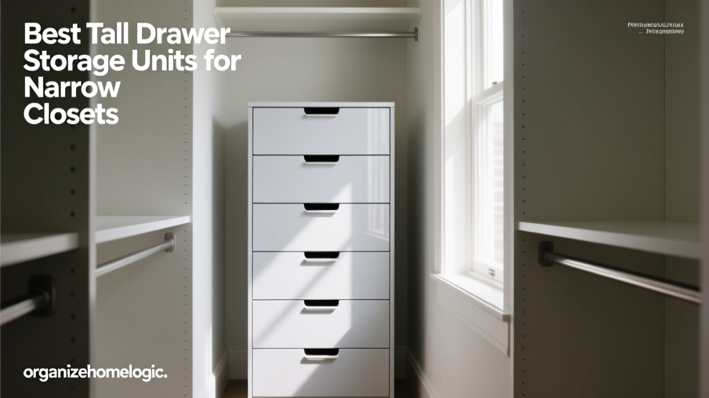 Best Tall Drawer Storage Units for Narrow Closets