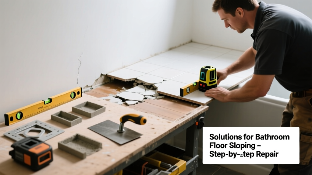 Fixing Floor Sloping in the Bathroom: Causes & Solutions