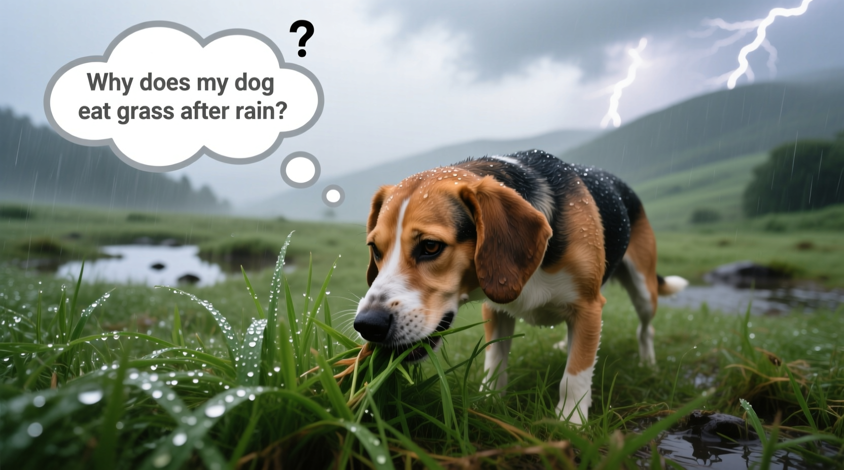 why does my dog eat grass after rain is it nutritious or just instinct