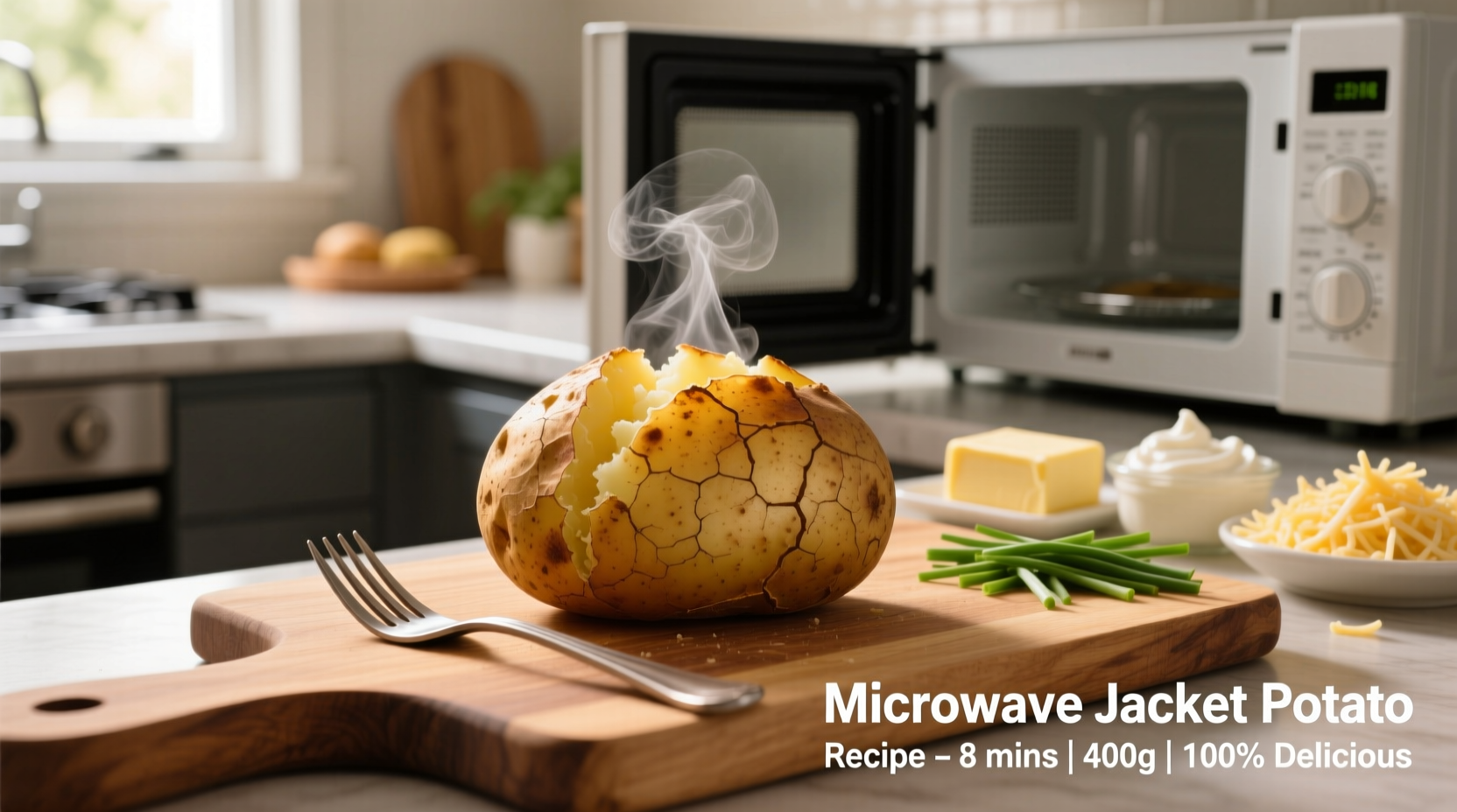 Perfect Microwave Jacket Potato Recipe in 12 Minutes