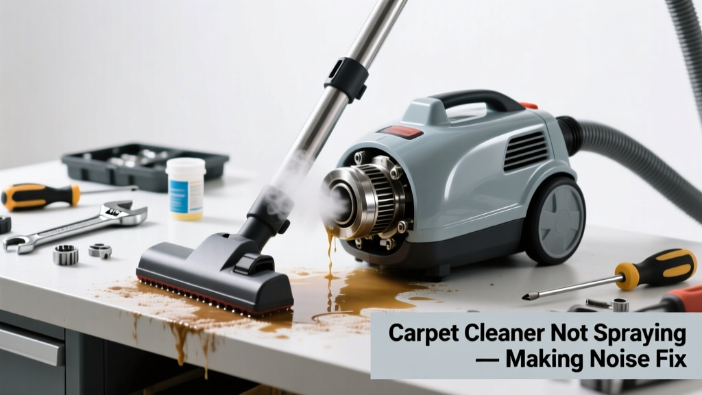 Carpet Cleaner Not Spraying & Making Noise Fix