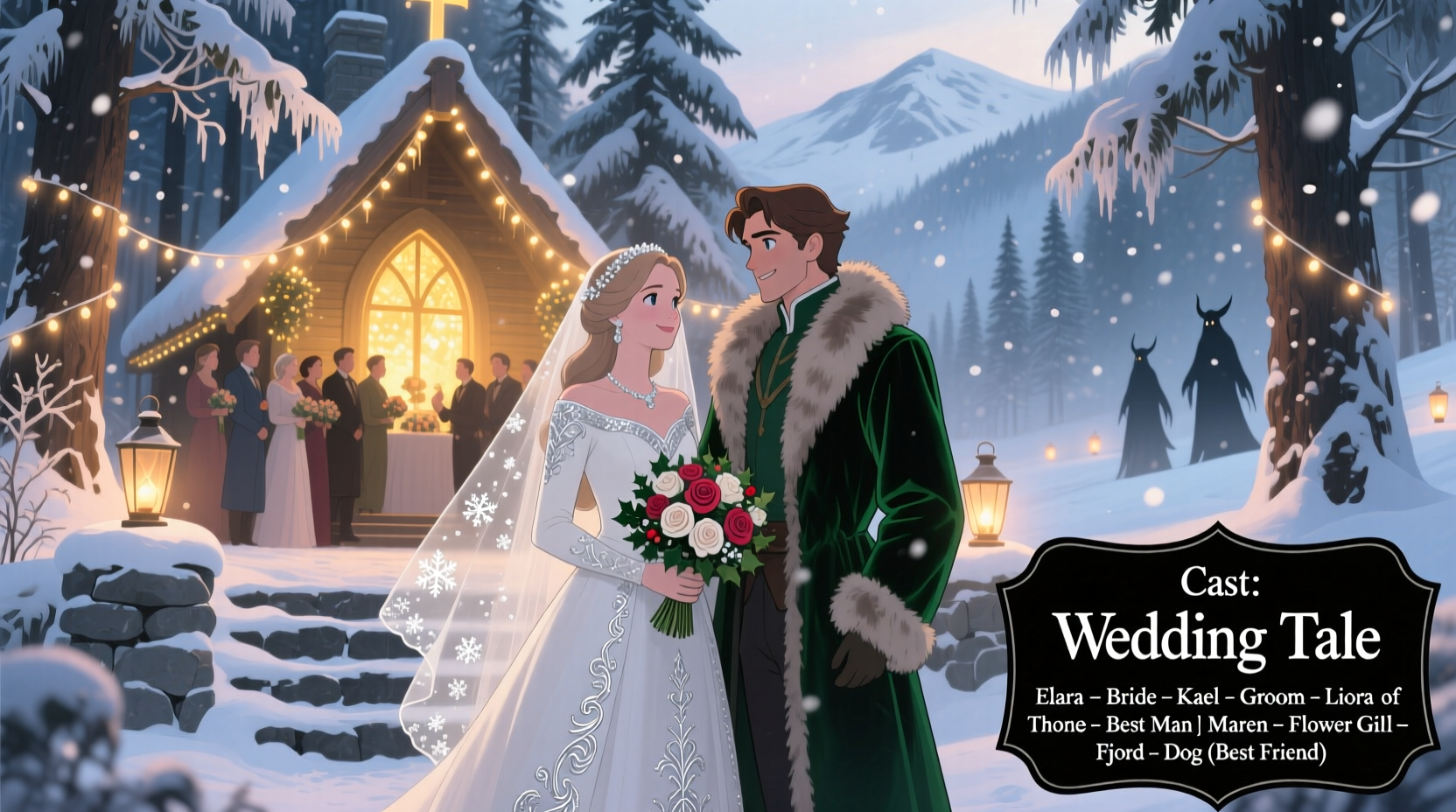 a christmas wedding tail cast