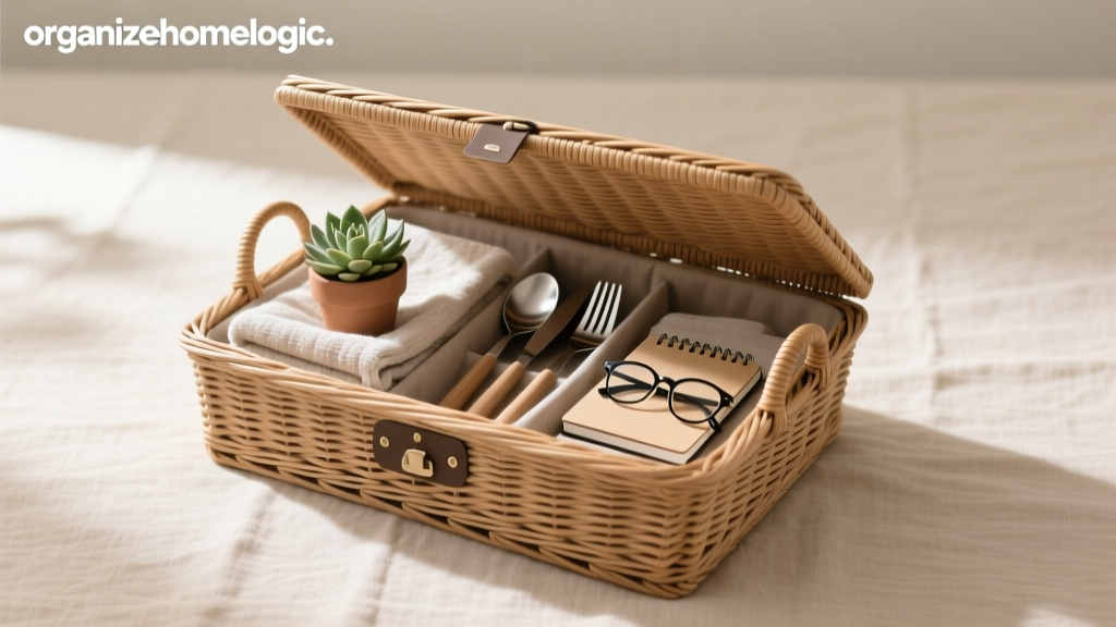 What Fits in a Large Wicker Basket with Lid?