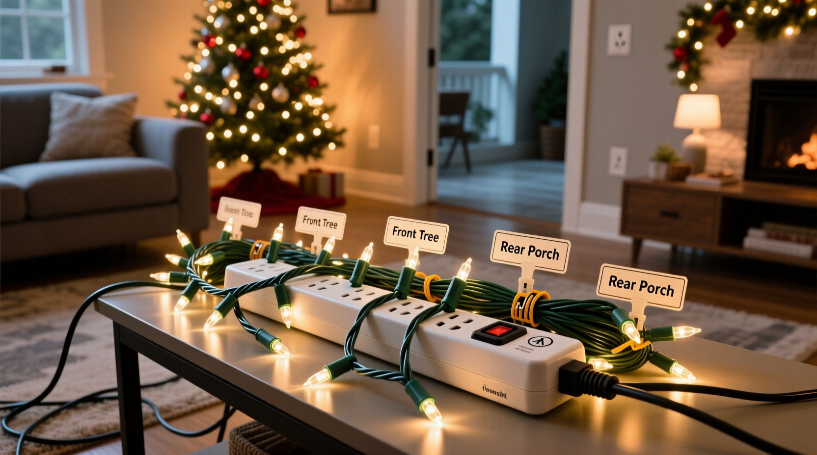 can you use power strips for multiple christmas light strings responsibly