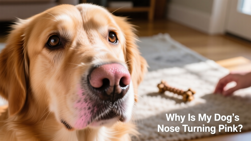 Close-up of a healthy dog's nose showing natural texture and pigmentation