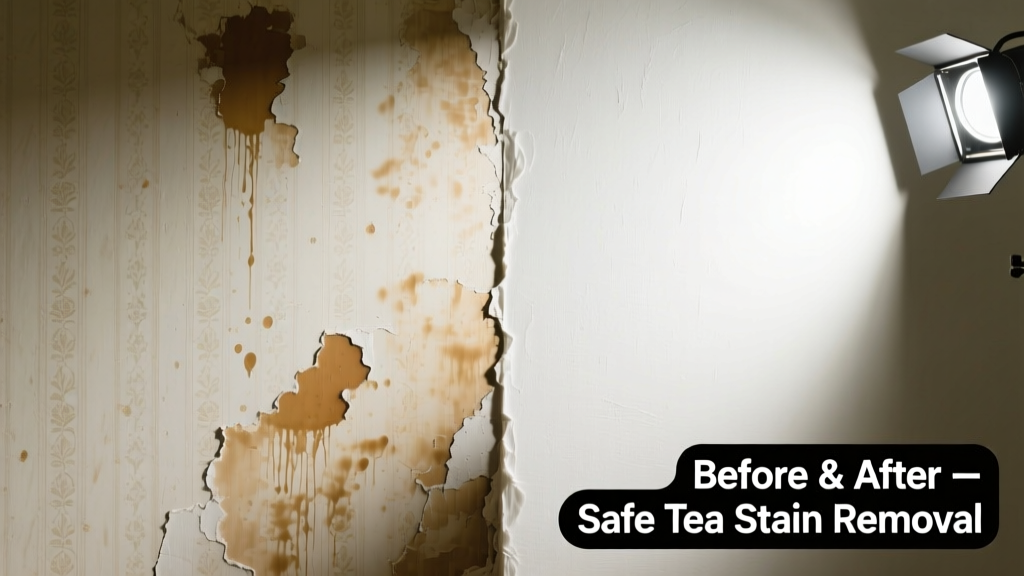 How to Remove Tea Stains from Wallpaper Safely