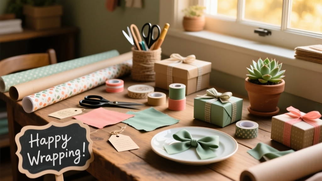 DIY Gift Wrapping Station for Crafty Homes