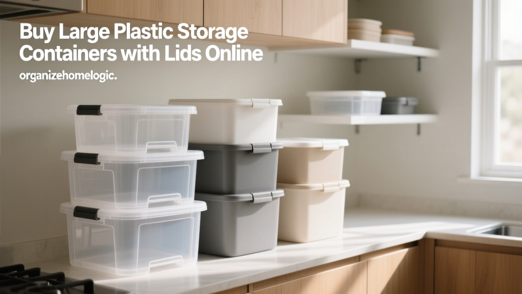 Buy Large Plastic Storage Containers with Lids Online